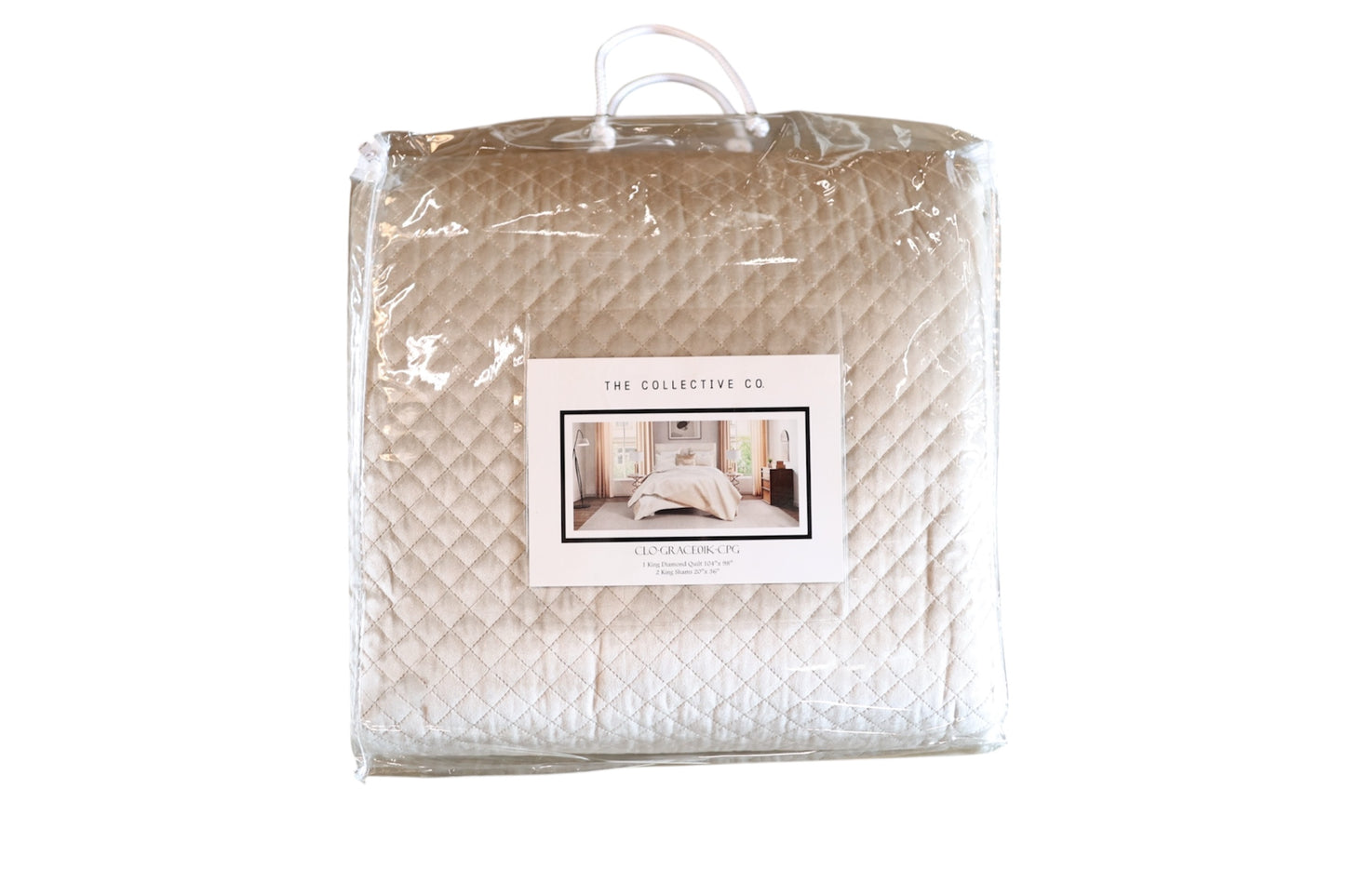 TCC Diamond Quilted Coverlet Shams - King