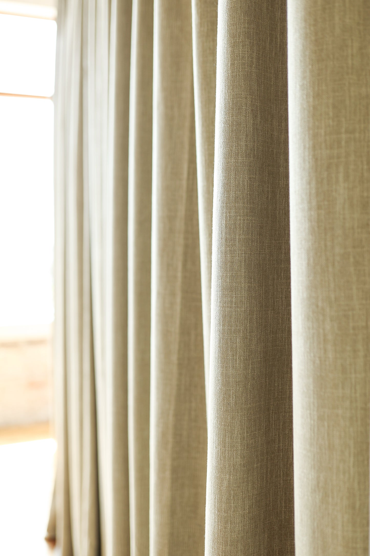 52" X 108" Drapes - Deep Beige Linen