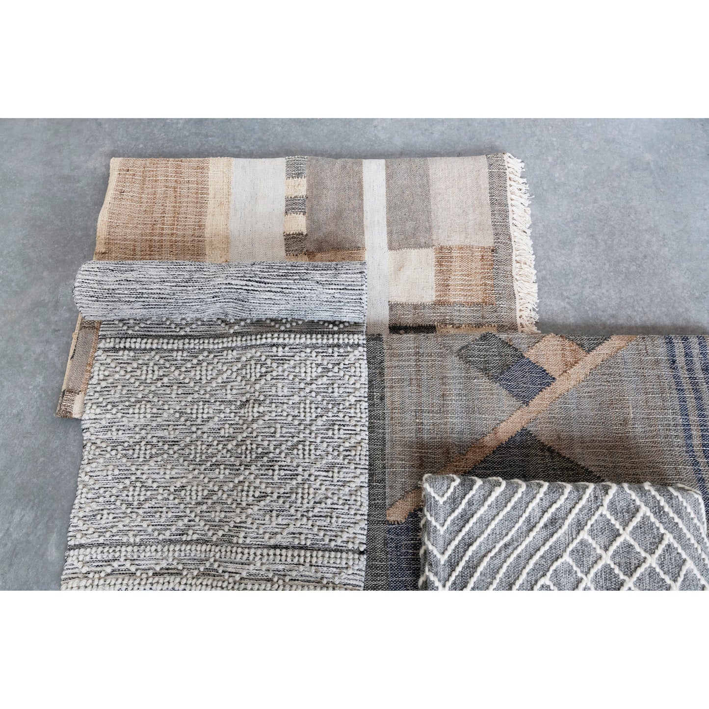 5' x 8' Woven Wool/Jute/Cotton Rug
