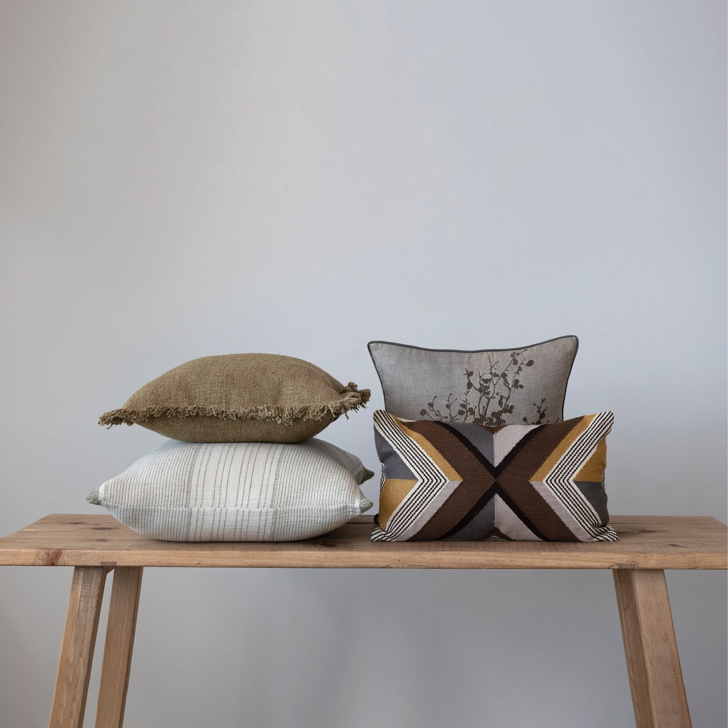 18" Cotton Blend Pillow
