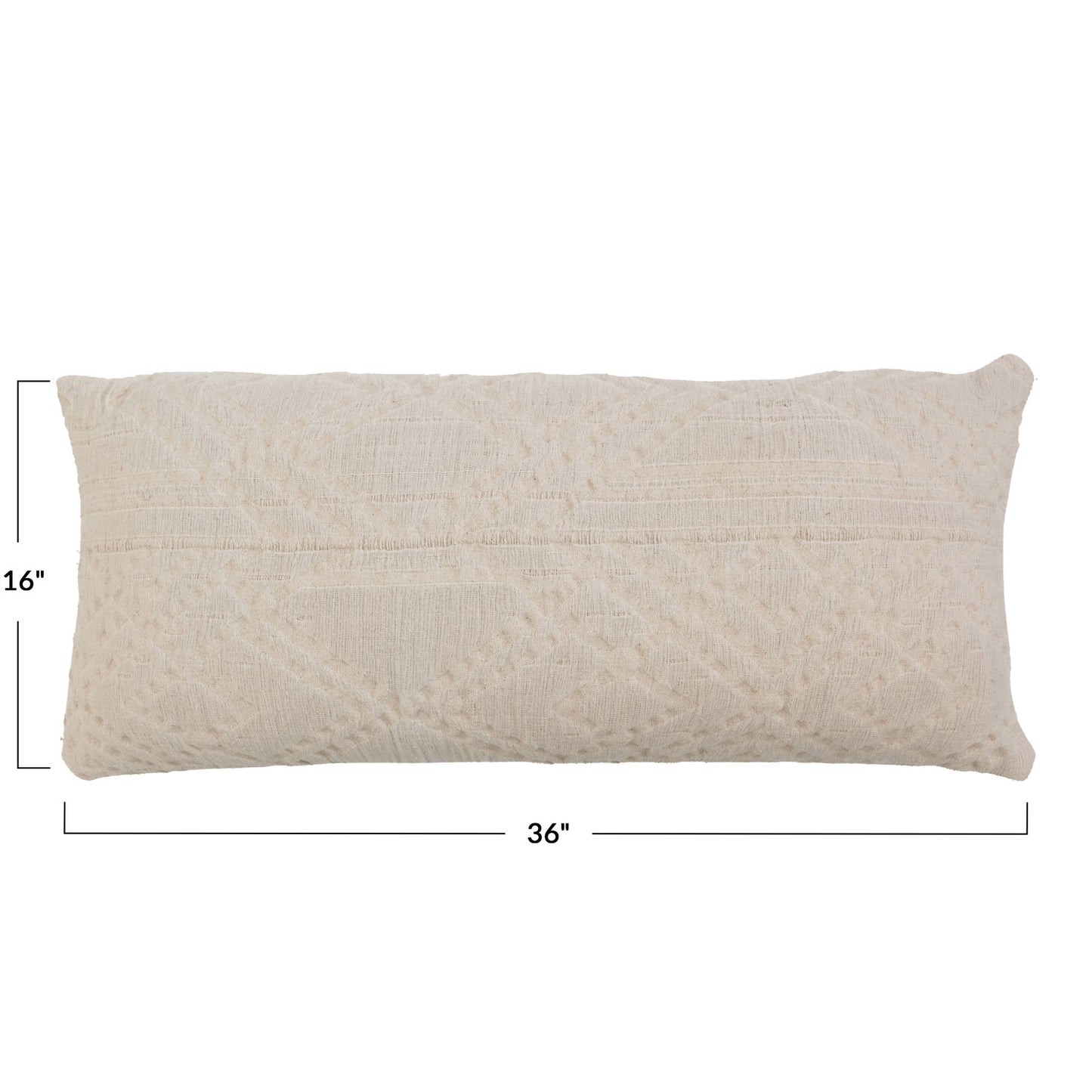 36"L x 16"H Lumbar Pillow