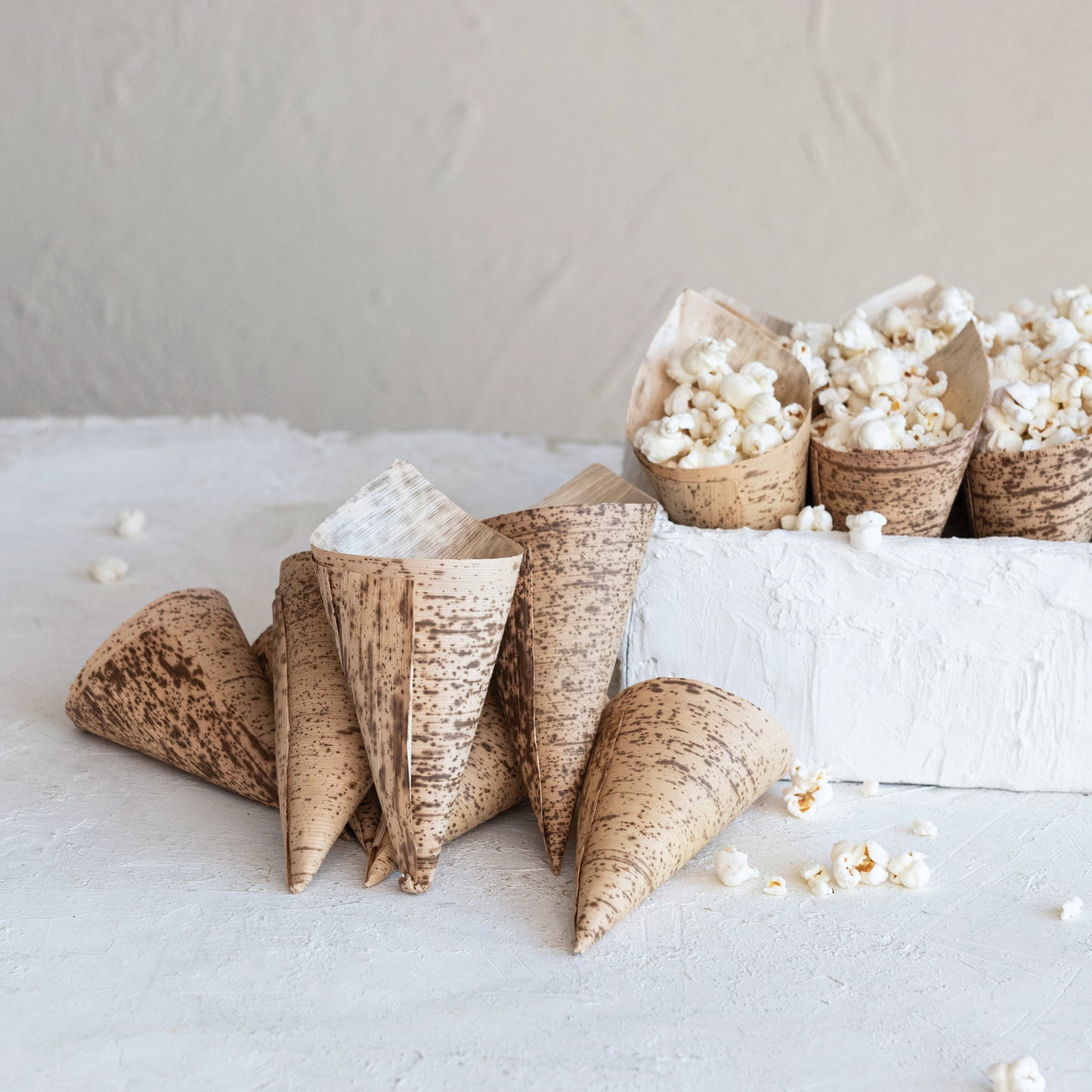 S/25 6-3/4"H Bamboo Snack