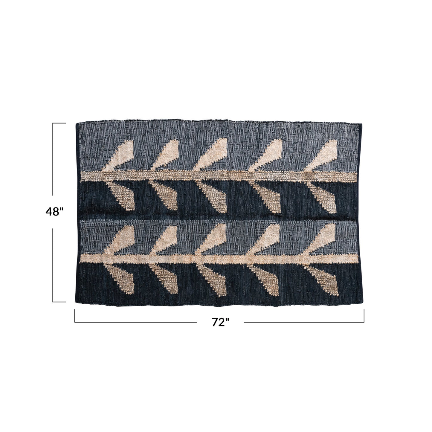 72"Lx48"W Cotton Chindi & Rug