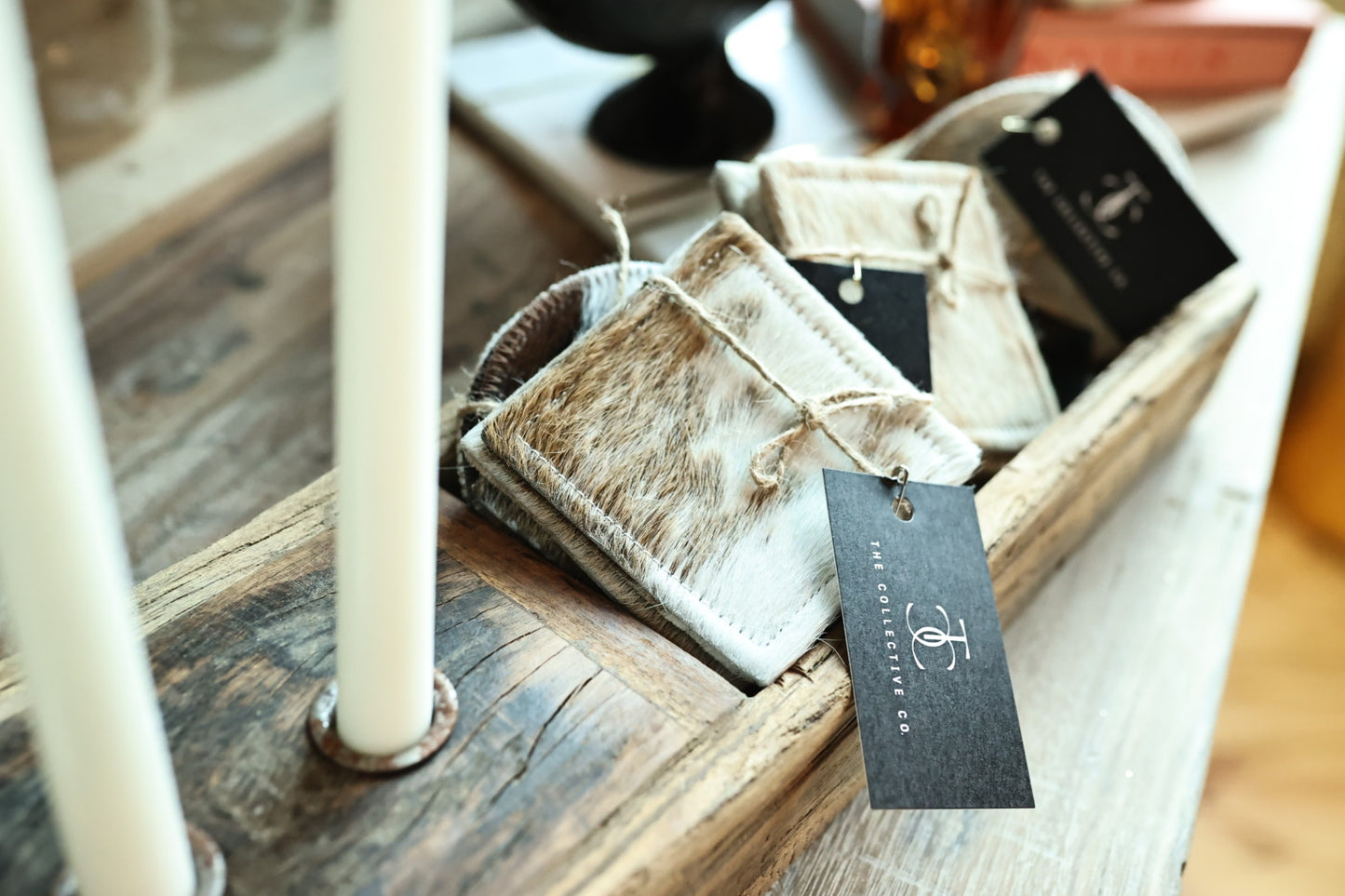 Fur Square Coasters (Set of 4)