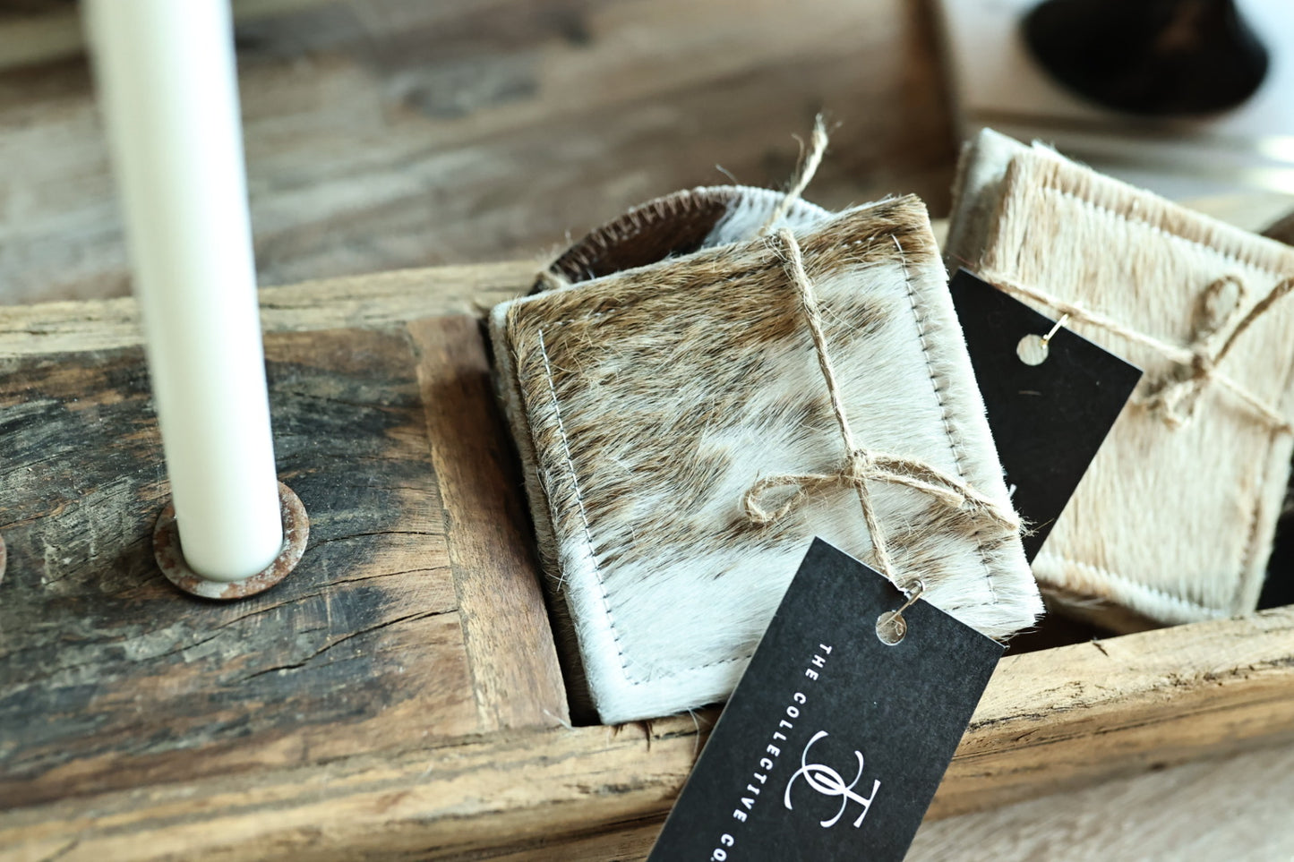 Fur Square Coasters (Set of 4)