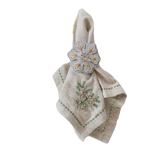 Embroidered Linen Napkin