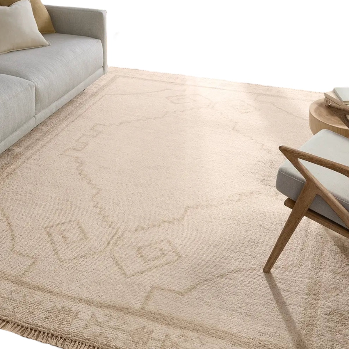 9 x 12’ Hand-Knotted Moroccan Style Wool Rug