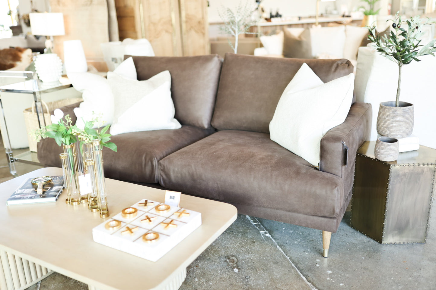 Daisy Bull Brown Sofa