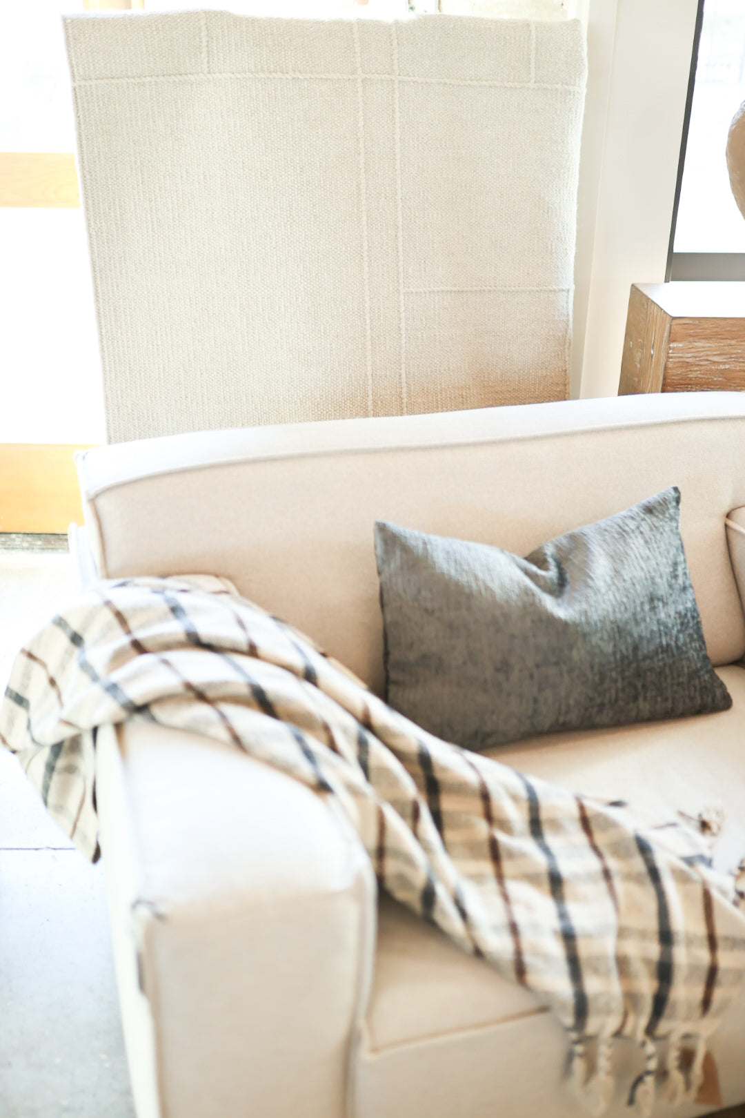 Decorative Fusion Anthracite Pillow