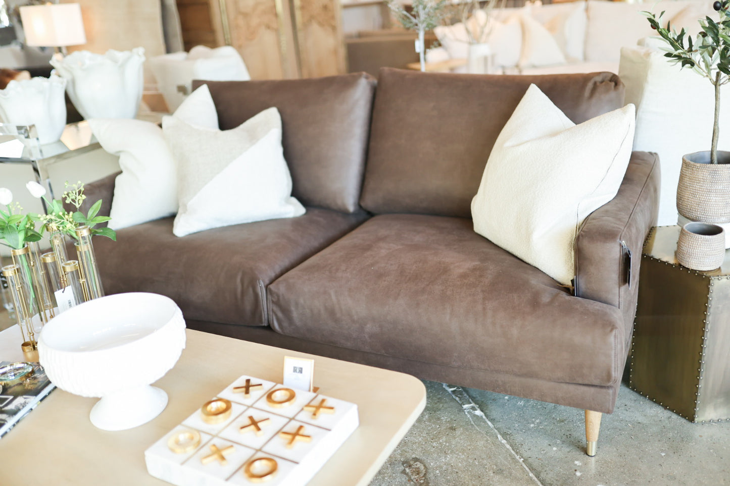 Daisy Bull Brown Sofa