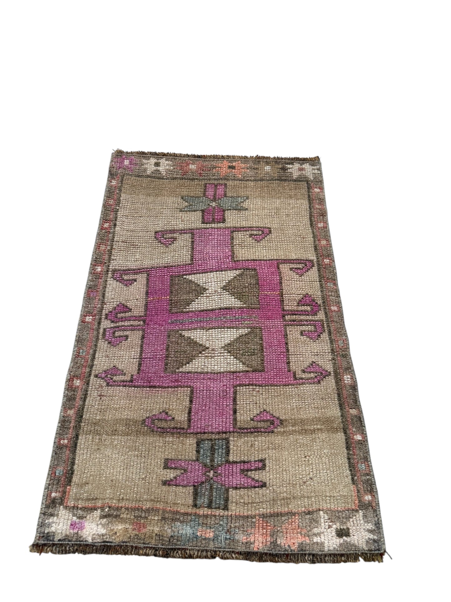 New Mini Vintage Turkish Rug 4