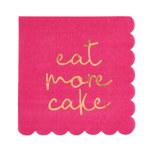Eat More Cake Paper Napkins
