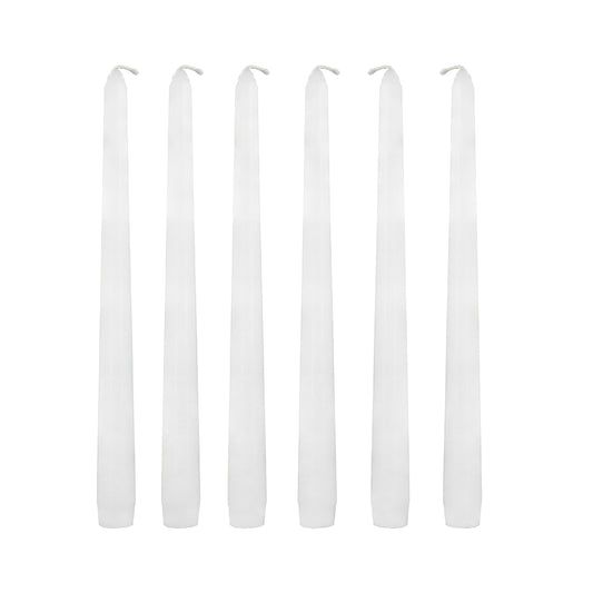 Unscented Soy Wax Taper Candle, White