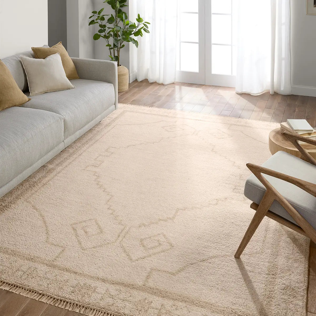 9 x 12’ Hand-Knotted Moroccan Style Wool Rug