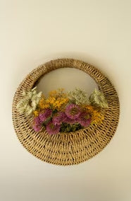 Woven Vine Wall Basket