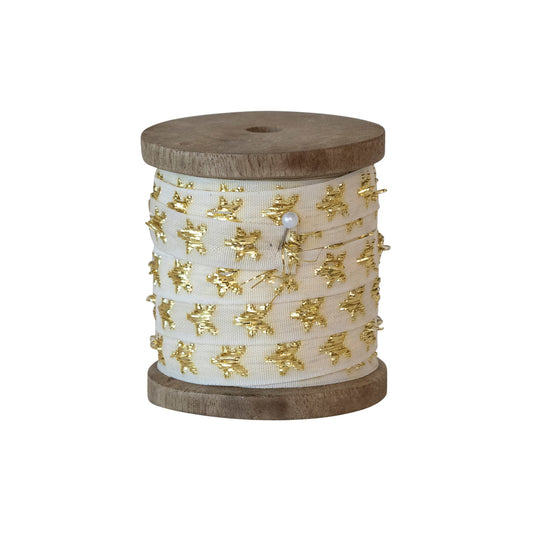 Fabric Ribbon on Wooden Spool | 10 Yards