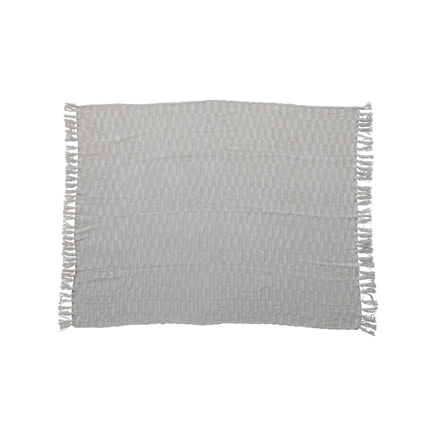 60"Lx50"W Cotton Blend Throw