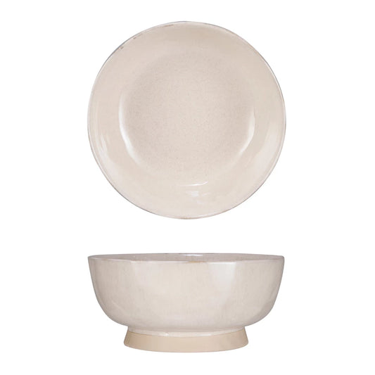 Stoneware Footed Bowl (Each One Will Vary)