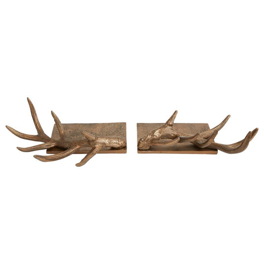 Antler Stocking Holder Set of 2 - 13"x 9"x 4.75"