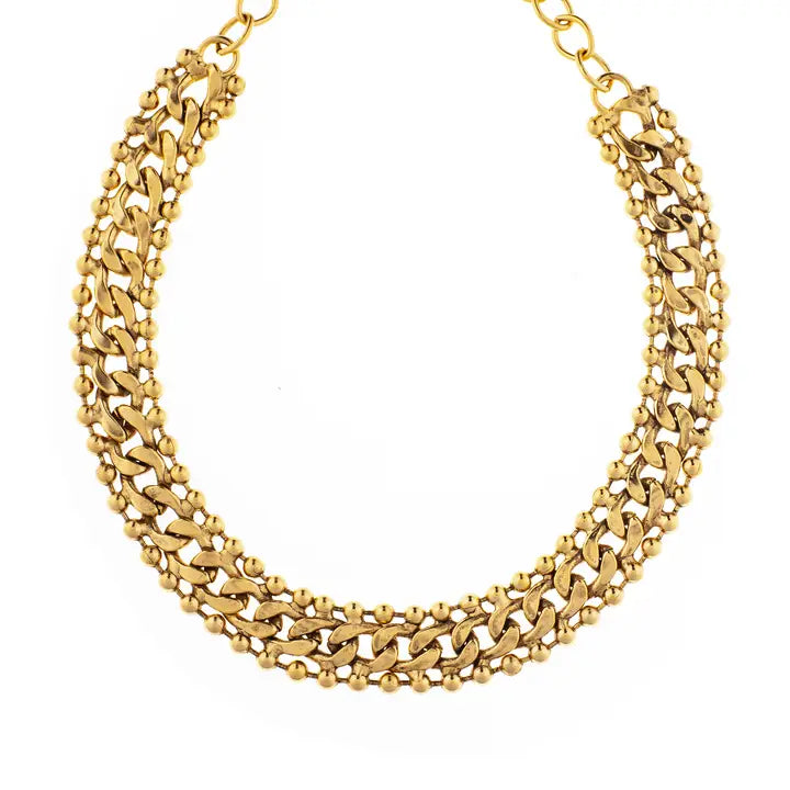 Thick Gold Link Necklace