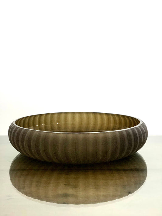 Bela Vase Med. Smoke Brown Dia 12.75"
