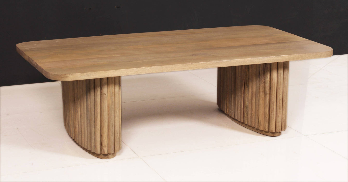Coffee Table Mango Wood H 15.75"