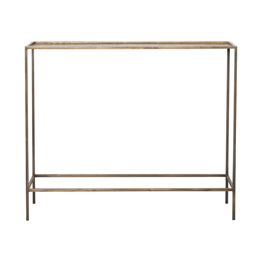 Hammered Metal Console Table