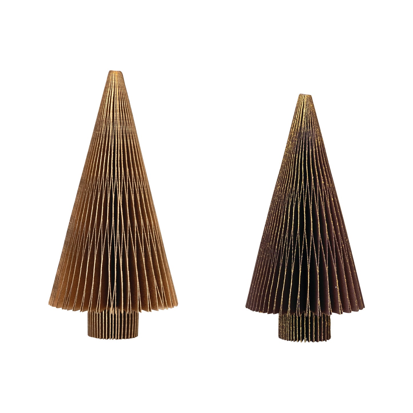 Handmade Folding Honeycomb Tree with Gold Glitter, 2 Styles