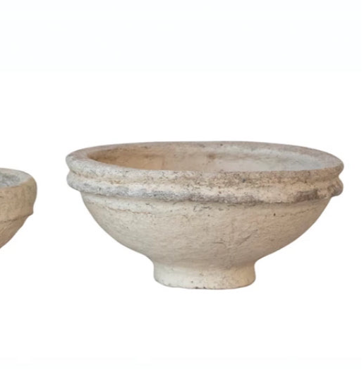 Found Decorative Paper Mache Bowl (large)