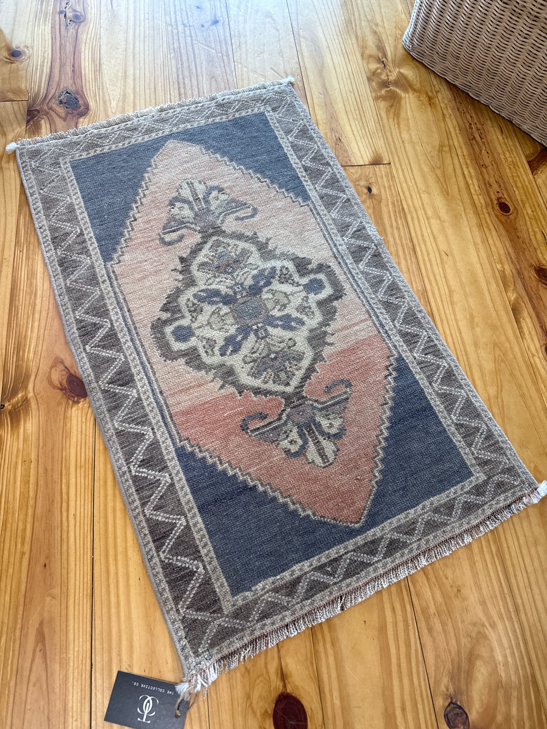New Mini Vintage Turkish Rug 32