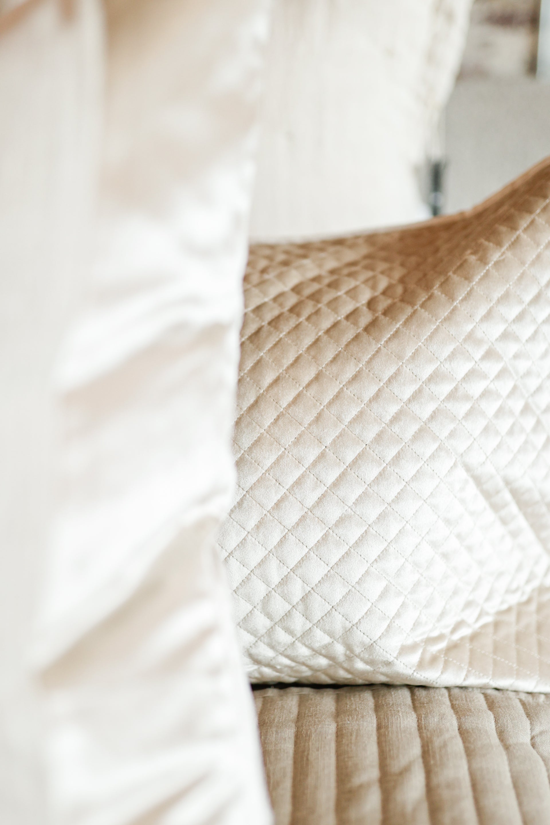 TCC Diamond Quilted Coverlet Shams - King