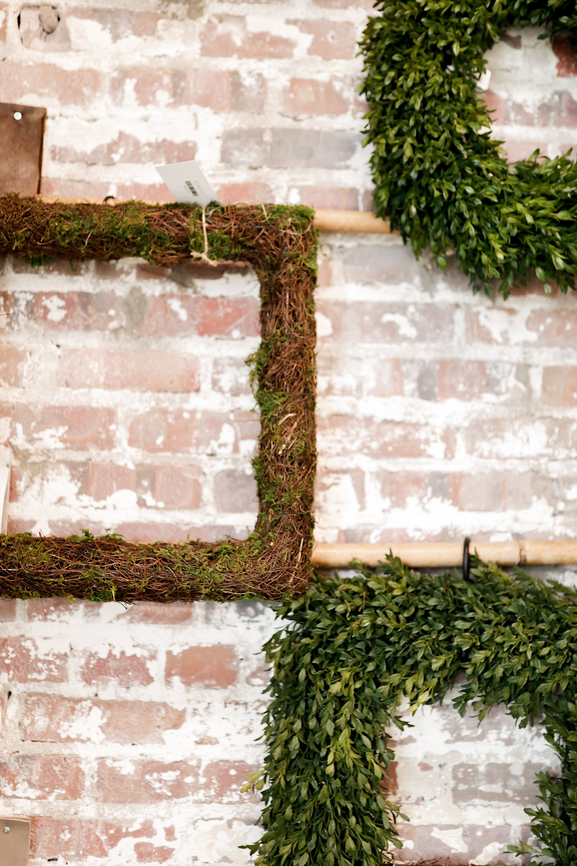 Woodland Wicker Wreath, Square 18in