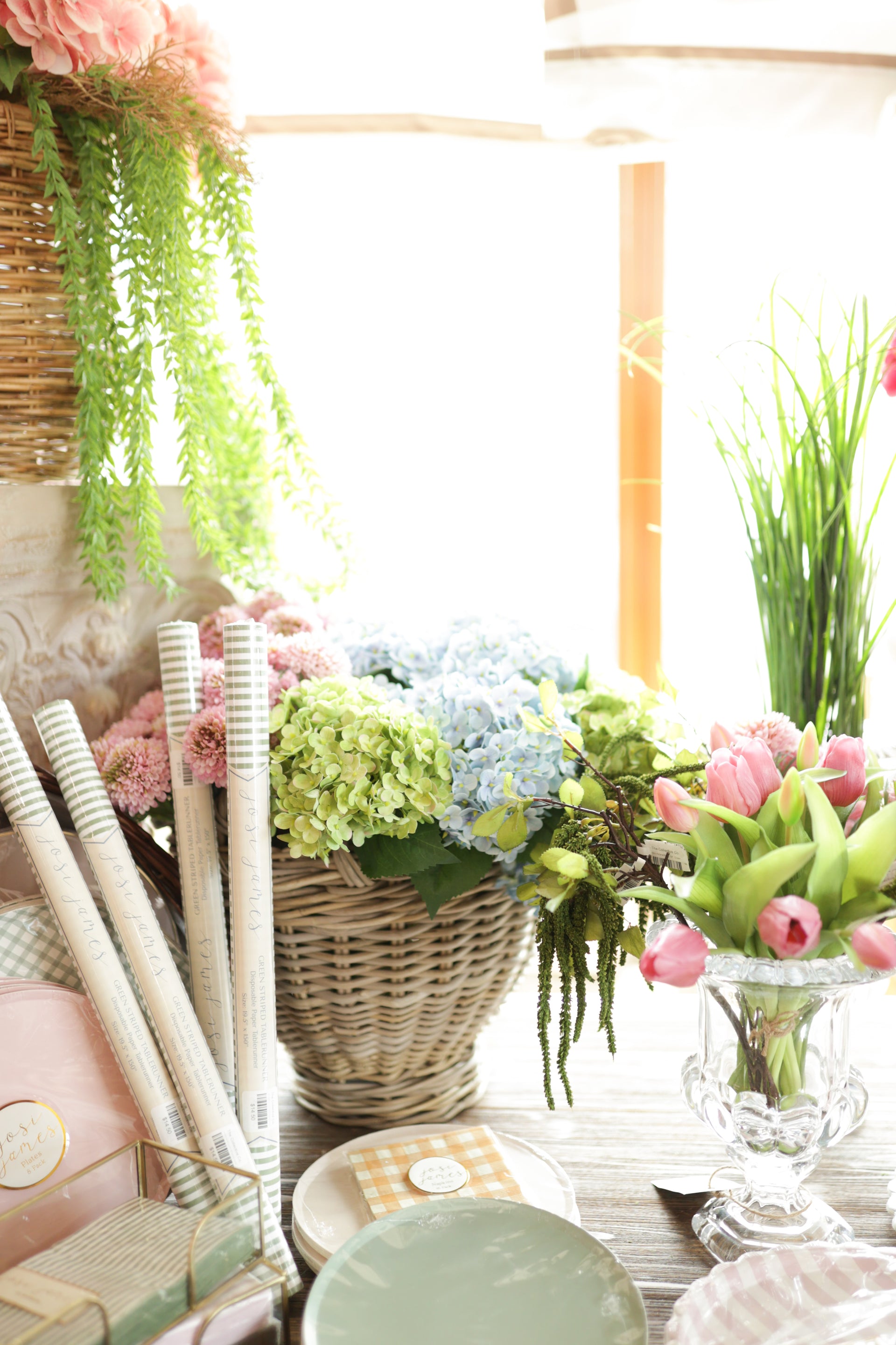 13" Green Hydrangea Bundle