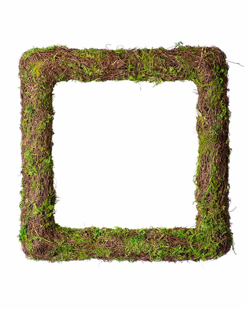 Woodland Wicker Wreath, Square 18in