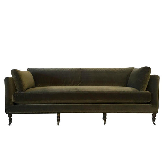 Adrianne Sofa - Vintage Olive Velvet