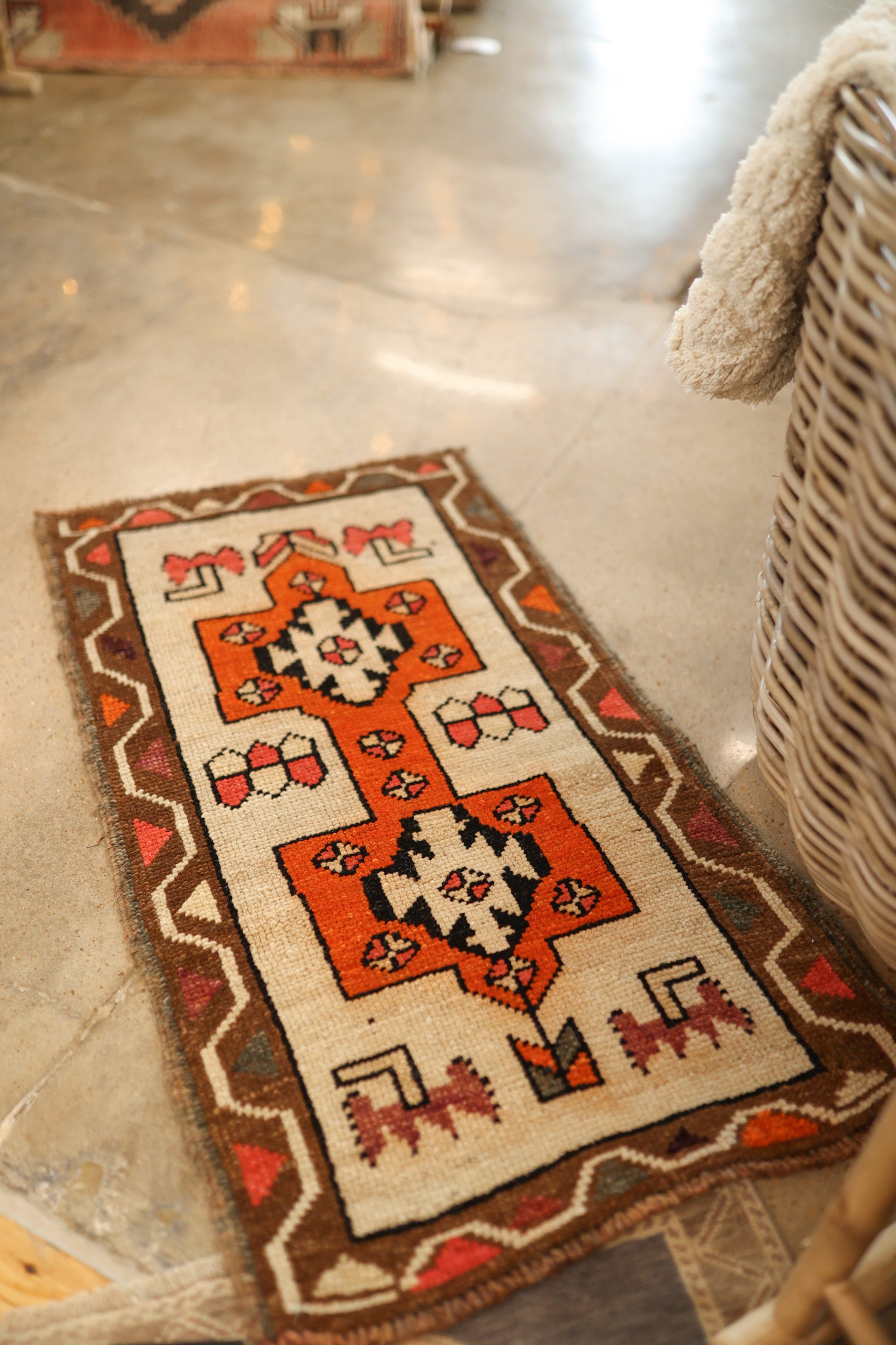 New Mini Vintage Turkish Rug 12