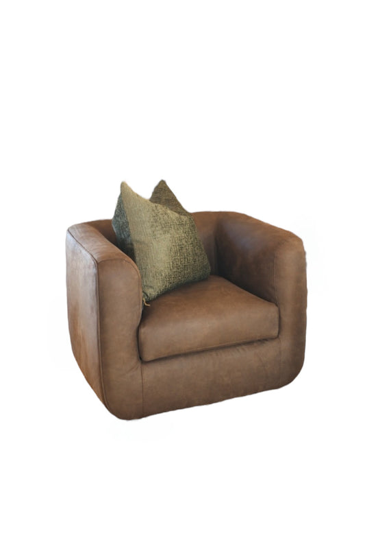 Hill Bull Brown Swivel Chair