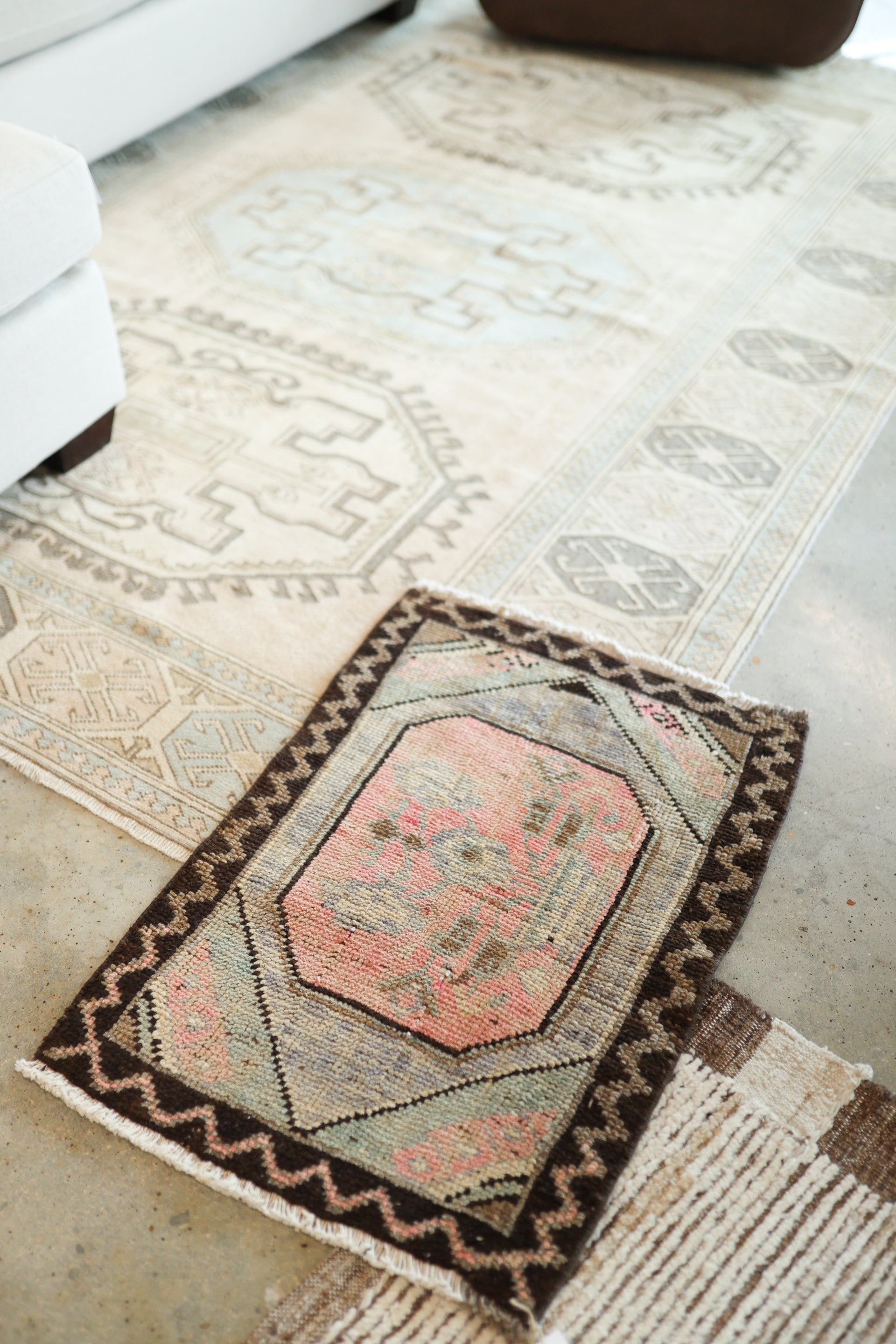New Mini Vintage Turkish Rug 7