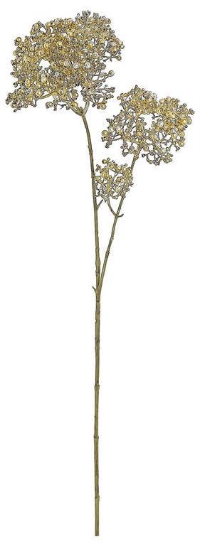 Metallic Skimmia Seed Spray, 27", Gold