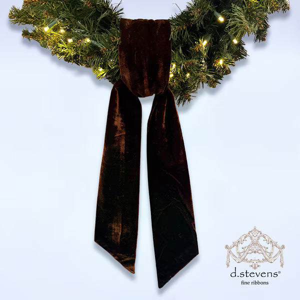Brown Velvet Sash 4" x 56"