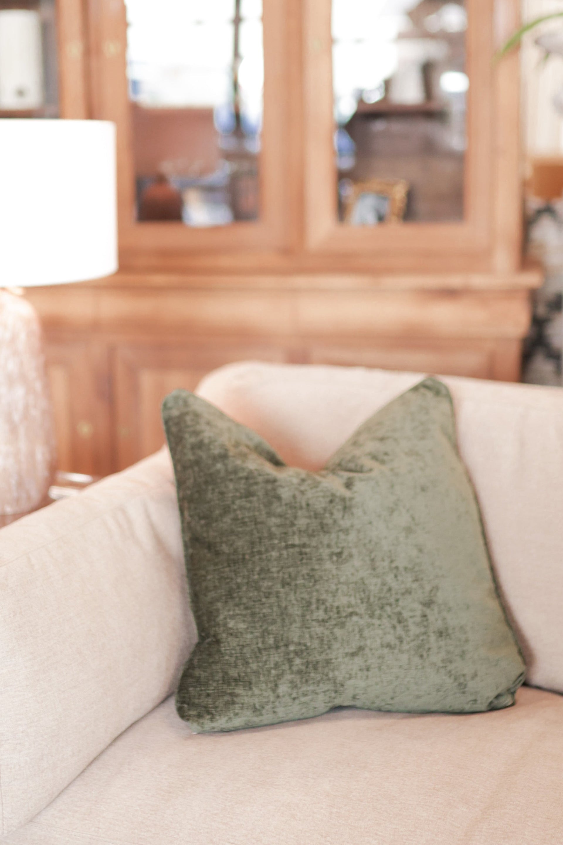 Millicent Olive Pillow