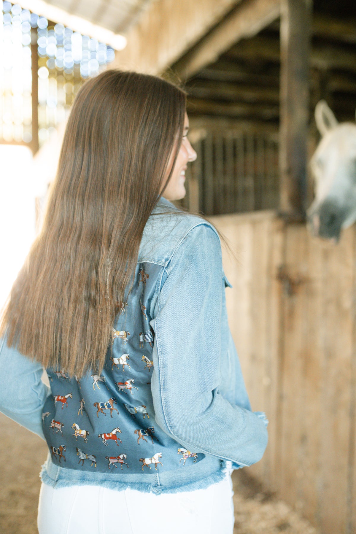 Slate Blue Equine Elegance Jacket