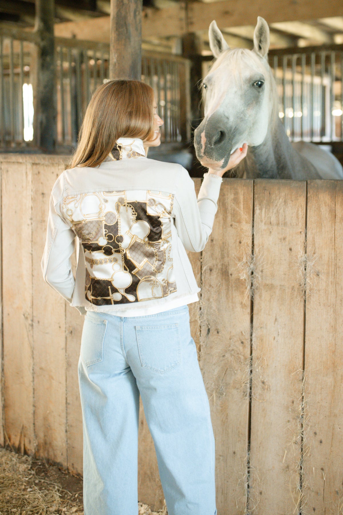 Light Ivory Snaffle & Chains Jacket