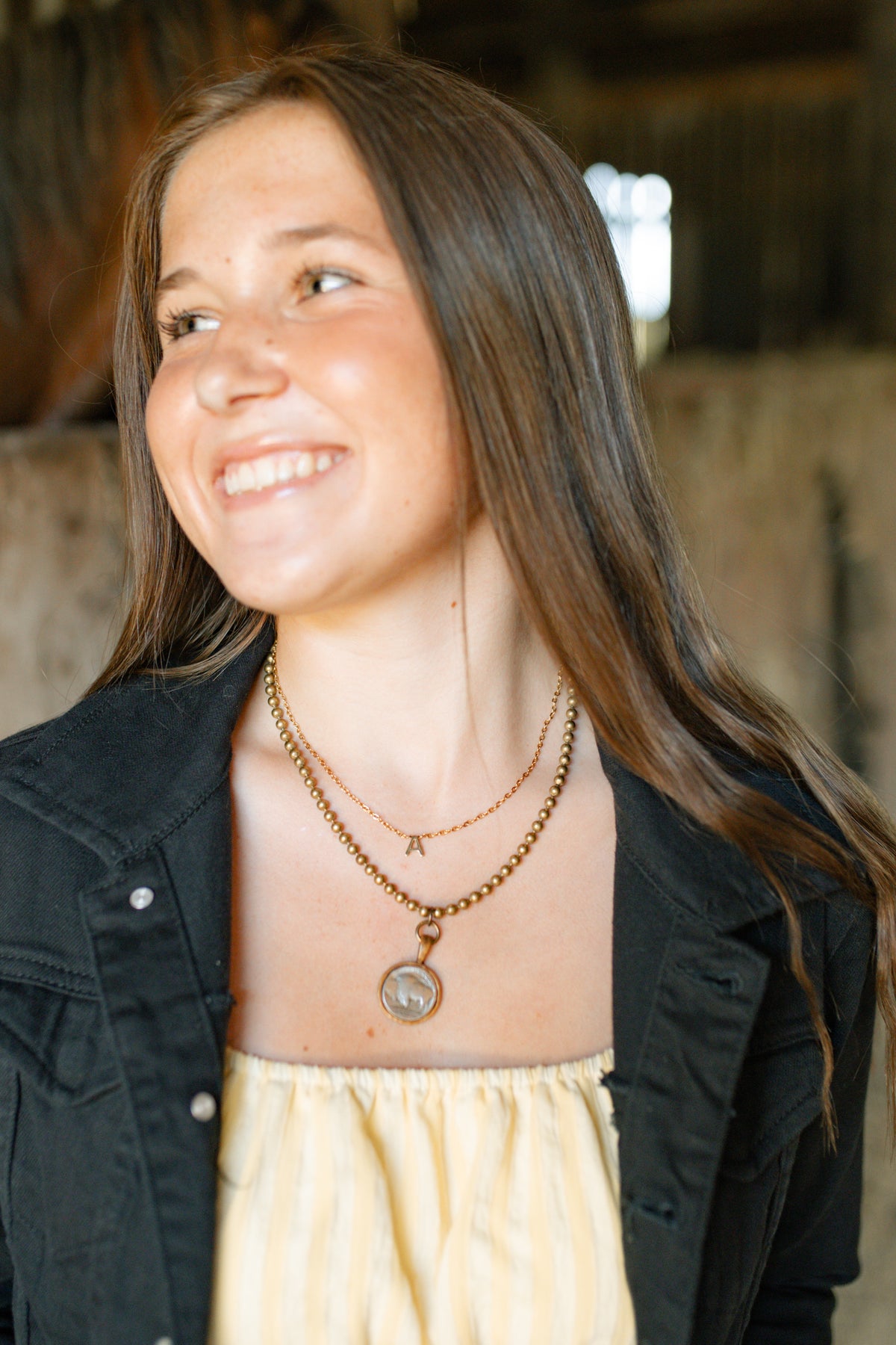 Buffalo Beaded Necklace
