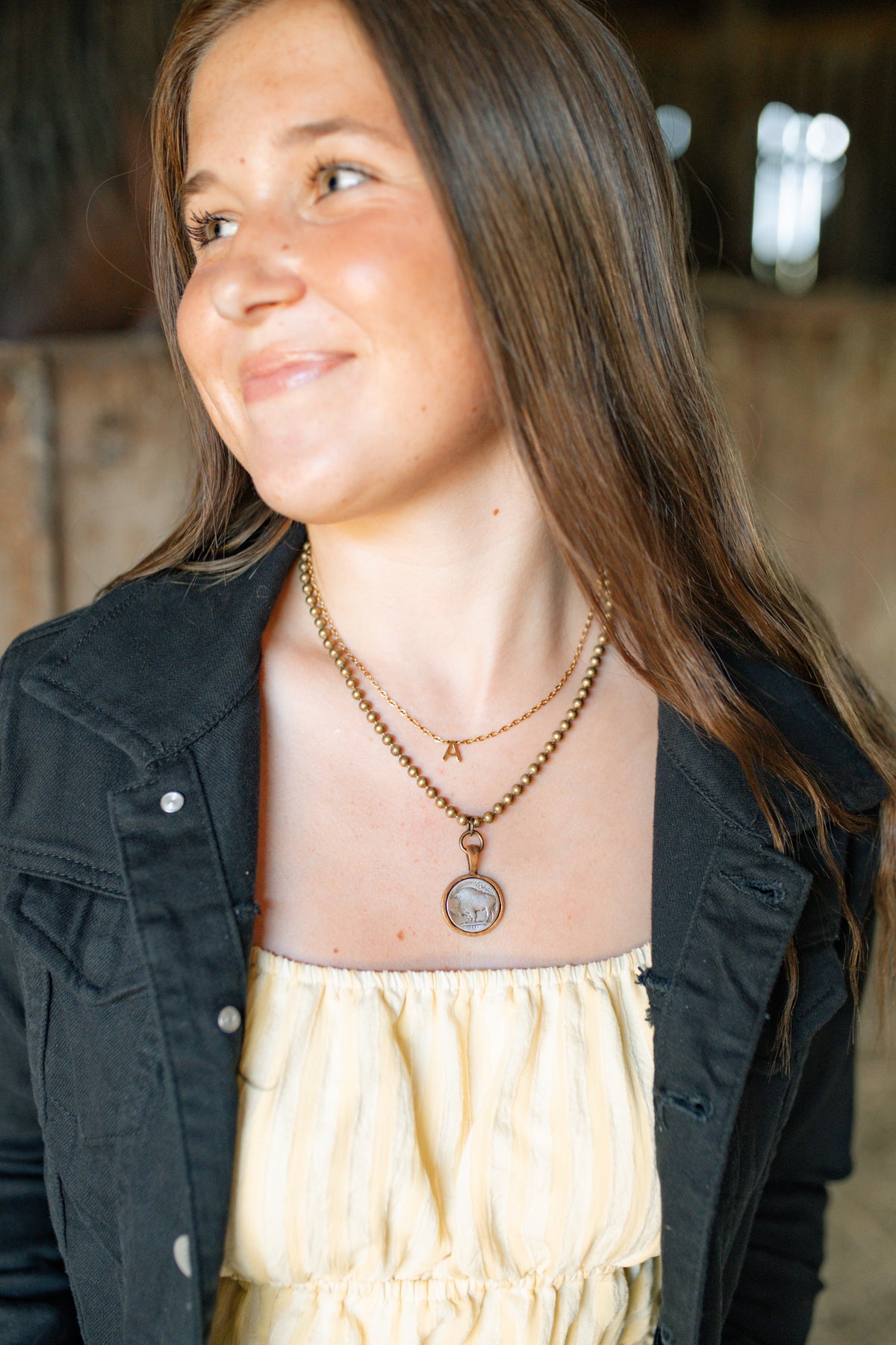 Buffalo Beaded Necklace