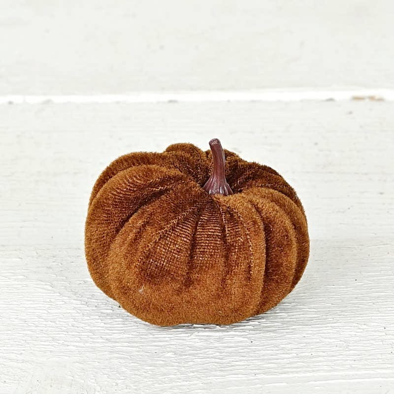 Velvet Mini Pumpkins Set