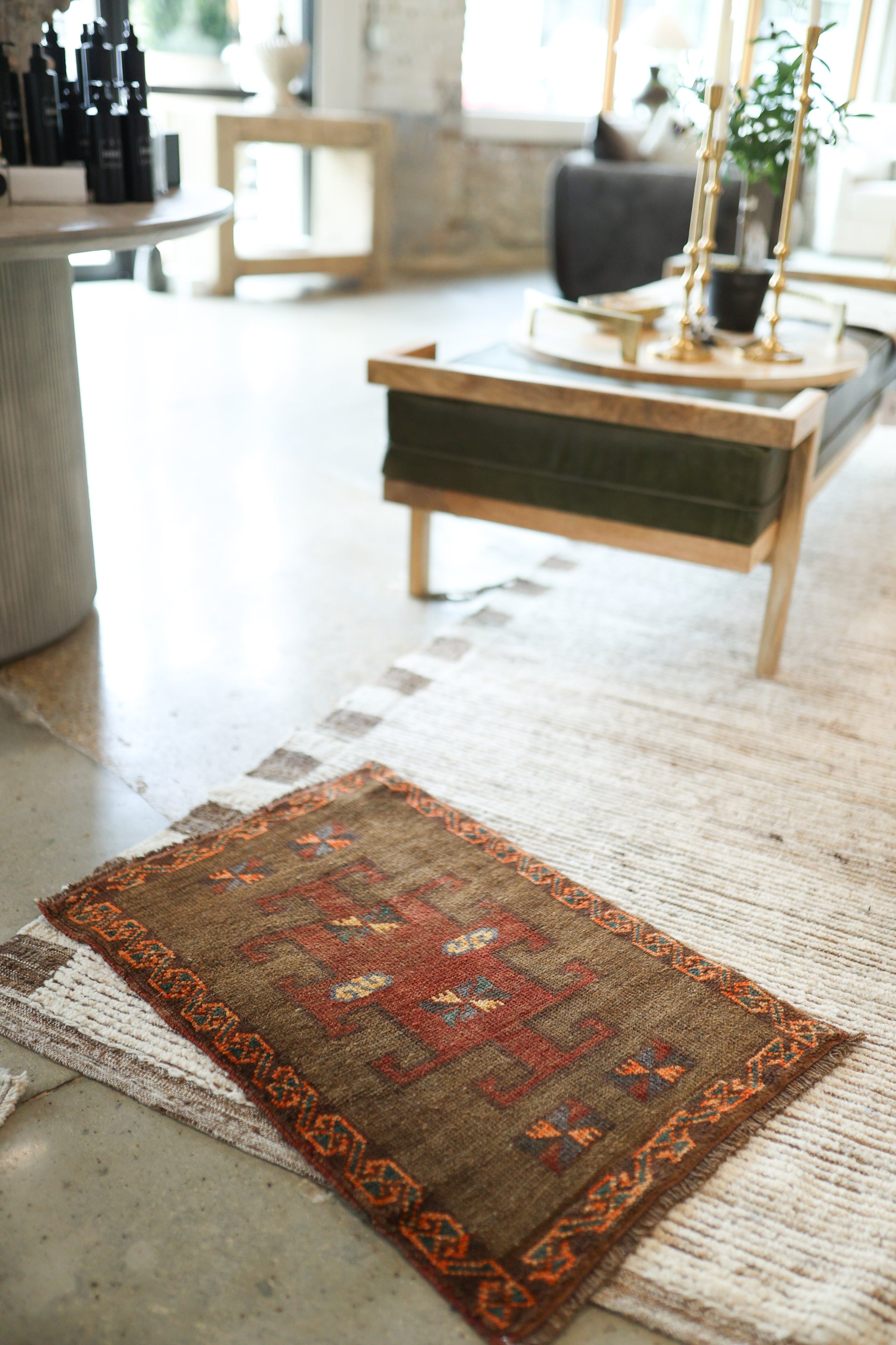 New Mini Vintage Turkish Rug 19