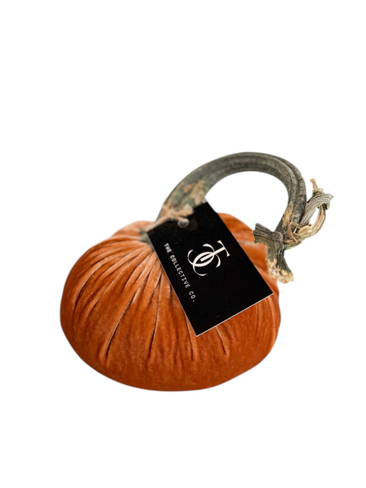 6" Silk Velvet Pumpkin