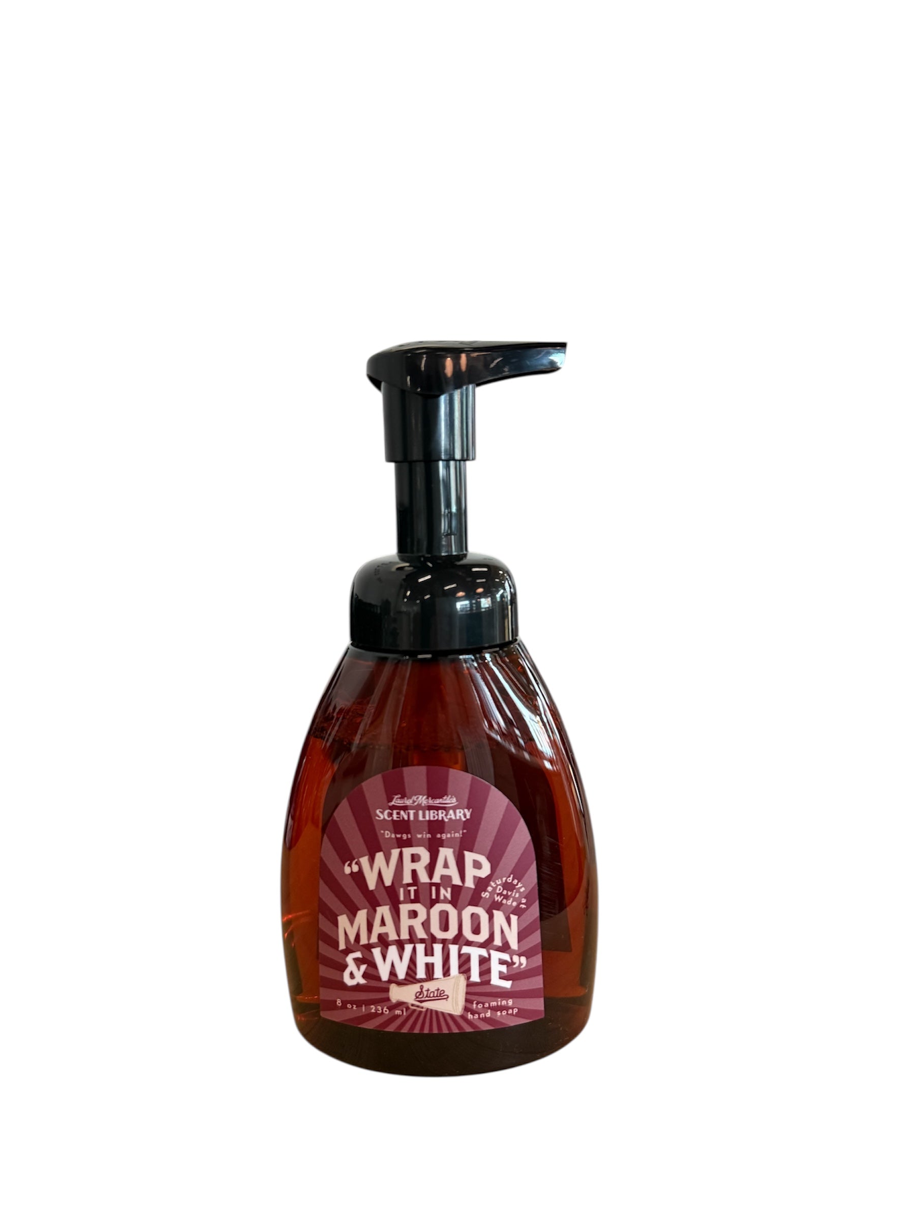 Wrap It In Maroon & White Foaming Hand Soap