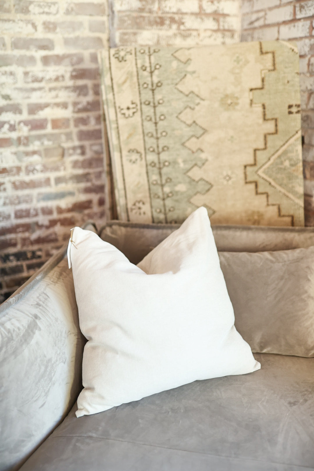 Decorative Parchment Straw Pillow